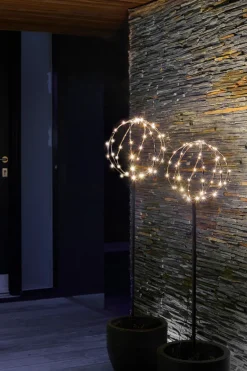 Lystrær kuppel med 96 LED H130/110 cm 2-pk.