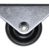 Møbelhjul bukk fast svart 30 mm