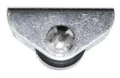 Møbelhjul fast svart 15 mm