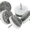 Møbelknotter med spiker Ø24 mm grå - 24 stk.