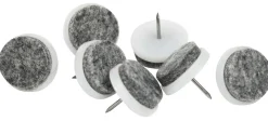 Møbelknotter med spiker Ø24 mm grå - 24 stk.