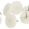 Møbelknotter Ø30 mm hvit plast 8 stk.