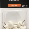 Møbelknotter Ø20 mm hvit plast 24 stk.