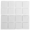Møbelknotter selvklebende 25 x 25 mm hvit - 16 stk.