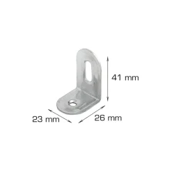 Møbelvinkel 41 x 26 x 23 mm - 4 stk.