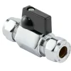 Minikuleventil 10 mm m/ grep