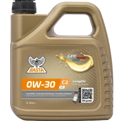 Motorolje 0W-30 C2 fullsyntetisk - 4 liter