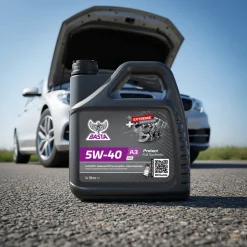 Motorolje 5W-40 helsyntetisk 4 liter - Basta