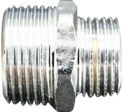 Nippel krom 3/4" x 1/2"