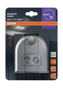 Osram DoorLED sensorlampe sølv batteri
