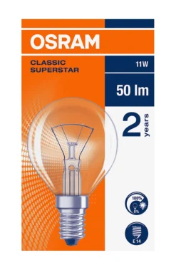 Osram LED Classic Superstar E14 klar kronepære 11 W