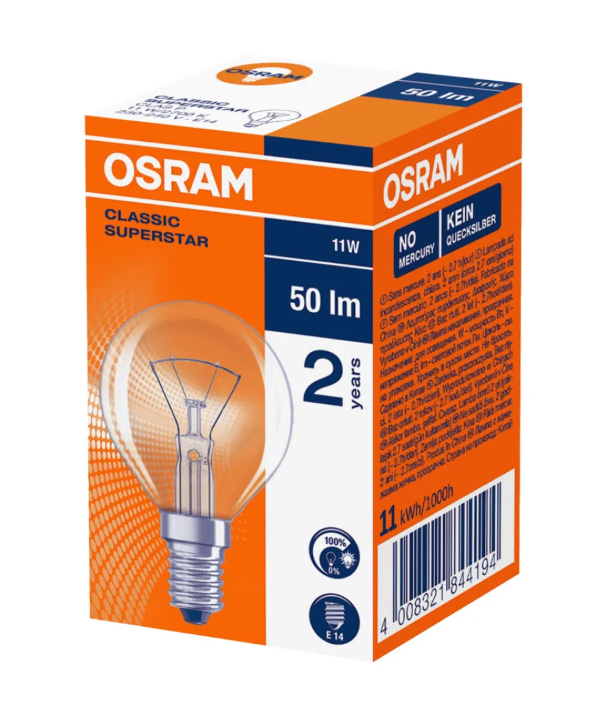 Osram LED Classic Superstar E14 klar kronepære 11 W