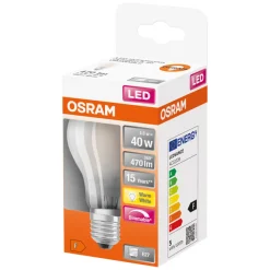 Osram LED Superstar Classic matt standard dimbar E27 5W