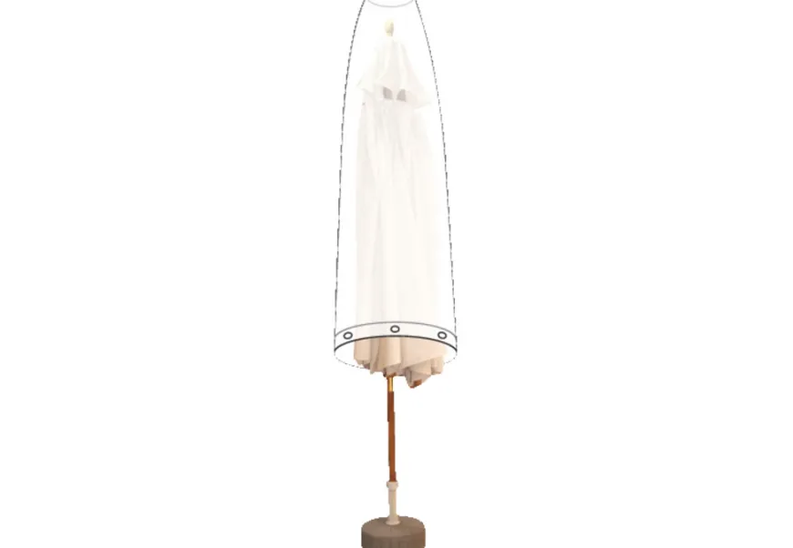 Overtrekk markedsparasoll klar plast 195 cm - Sunlife®