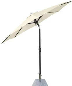 Parasoll Arizona beige m/sveiv og tilt Ø300 - Sunlife®