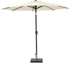 Parasoll Arizona beige m/sveiv og tilt Ø300 - Sunlife®