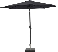 Parasoll Arizona svart m/sveiv & tilt svart Ø300 - Sunlife®