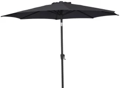 Parasoll Arizona svart m/sveiv & tilt svart Ø300 - Sunlife®