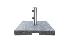Parasollfot Freetown 50 x 50 x 6 cm grå granitt - Sunlife®