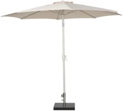 Parasoll Nevada grå m/sveiv & tilt Ø 300 cm - Sunlife®