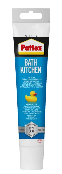 Pattex Silikonfuge bad & kjøkken hvit 50 ml