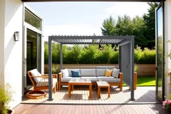 Pergola 3 x 3 x 2,3 meter mørkegrå