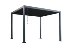 Pergola 3 x 3 x 2,3 meter mørkegrå