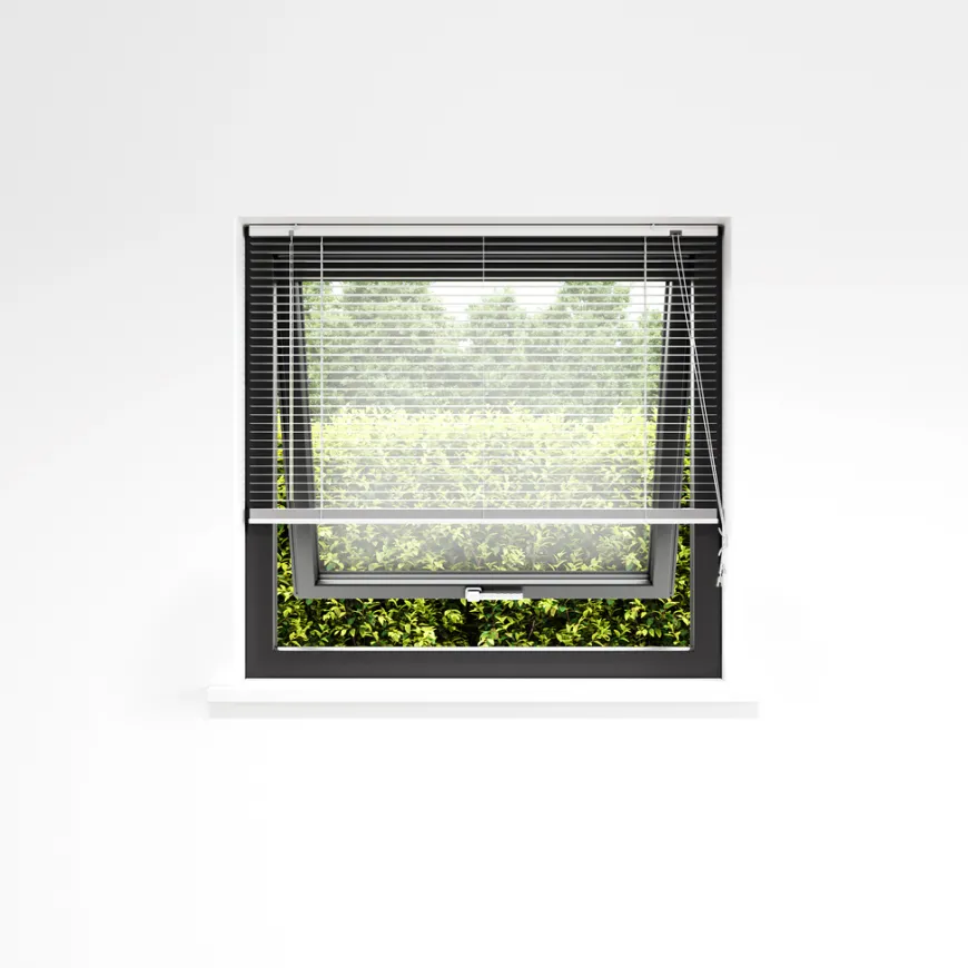 Persienne aluminium hvit 80 x 130 cm