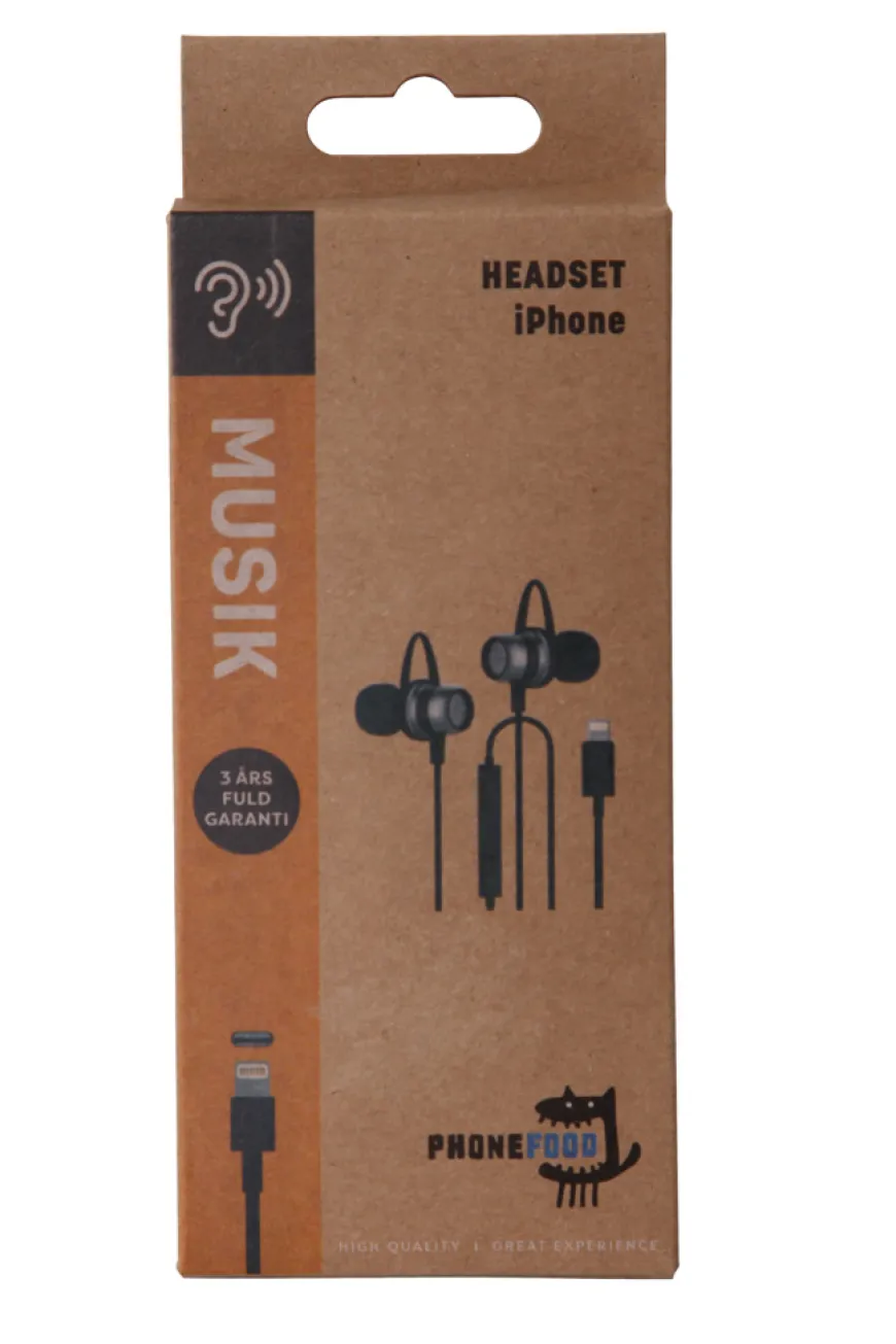 PhoneFood headset med lightning stikk