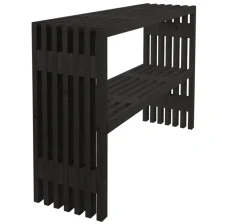 Plantebord svart 115 × 32 × 80 cm