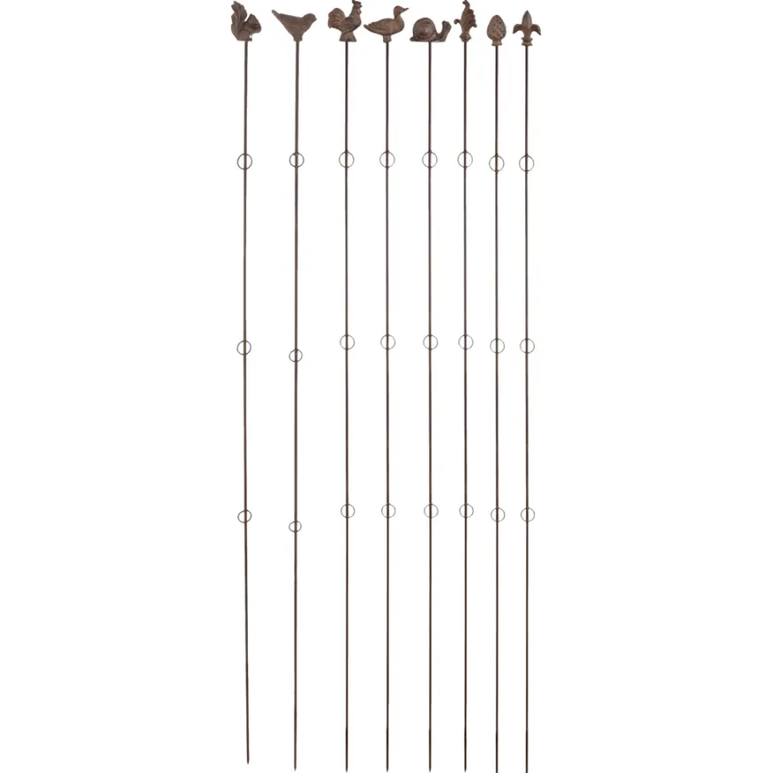 Plantestøtte rett m/figur 180 cm