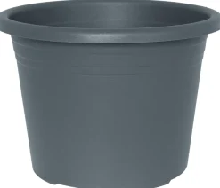 Potte Cylindro plast grå Ø16 cm