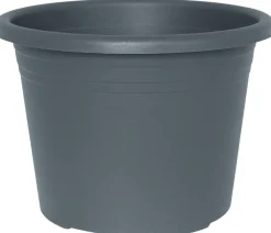 Potte Cylindro plast grå Ø35 cm