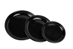 Pottefat blank svart Ø31 cm