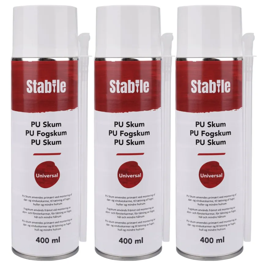 PU fugeskum 3 x 400 ml - Stabile
