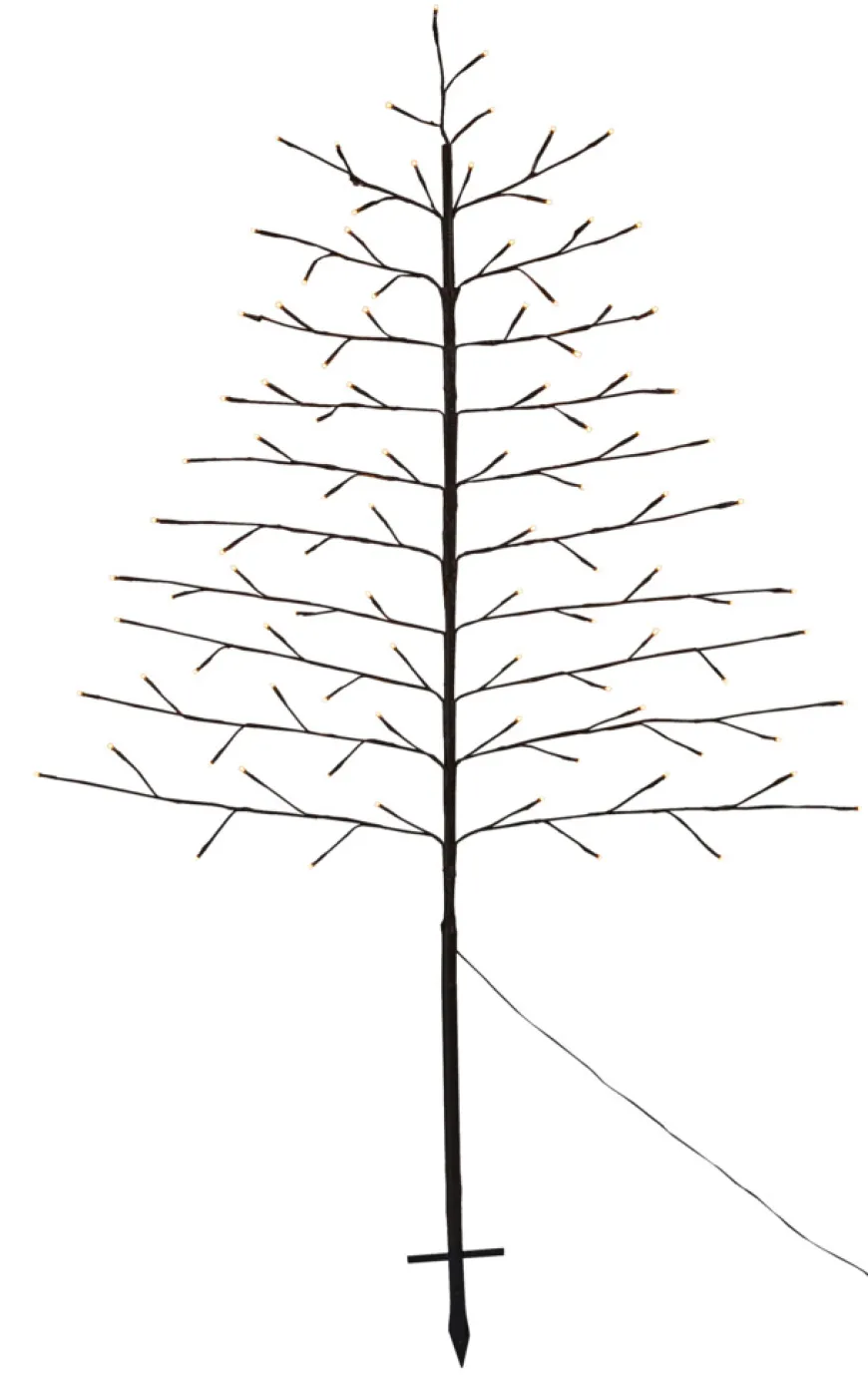 Pyntetre med 96 LED-pærer H150 cm