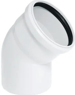 Rørbøyning hvit PP 32 x 87 gr