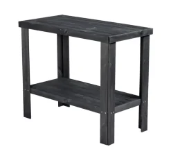 Sidebord i tre med 1 hylle 90 x 45 cm