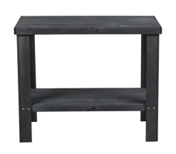 Sidebord i tre med 1 hylle 90 x 45 cm