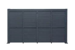 Sidepanel med justerbare lameller til pergola 4 meter - Outfit