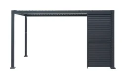 Sidepanel med justerbare lameller til pergola 4 meter - Outfit