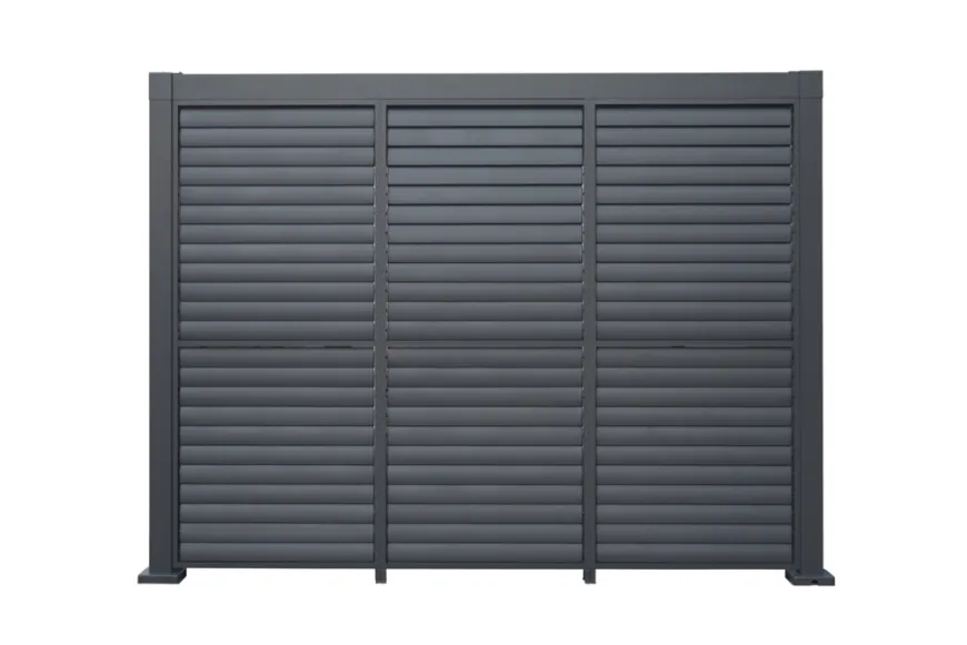 Sidepanel til pergola m/lameller - Outfit