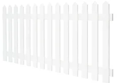 Skagen stakittgjerde 180 x 80 cm hvit