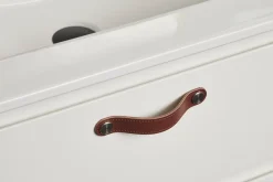 Skinnhåndtak 12,8 cm brun 2-pk.