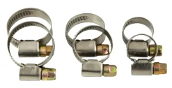 Slangeklemmer mix 3/8" - 1/2" - 3/4" - 6 stk.