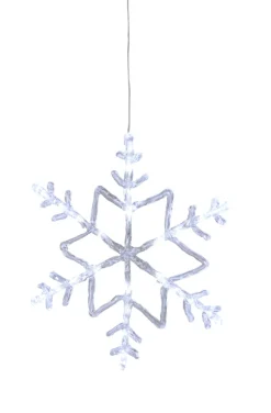 Snøfnugg med 24 LED akryl Ø40 cm