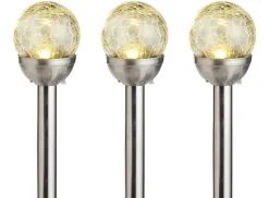 Solcellelamper Ø8 x H34 cm 3-pk. - Garden®