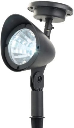 Solcellelampe Spotlight svart 19 cm - Garden®