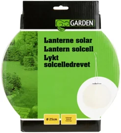 Solcellelykt rund Ø25 cm - Garden®