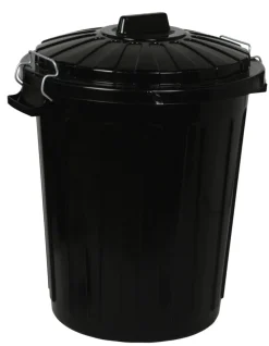 Søppelbøtte m/lokk 70 liter Curver